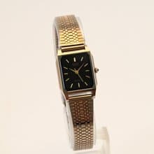 SEIKO EXCELINE 女性用腕時計 QUARTZ 19.5mm Tank Shape NSAG Case Ref.1221-5020 手錶 古董錶