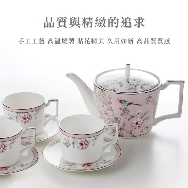 【A&L】五福報喜 骨瓷咖啡_午茶對杯禮盒組_多色選擇
