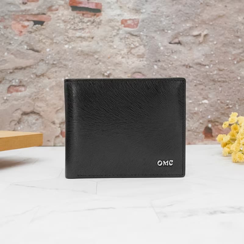 10卡1照-馬鬃紋-上下翻活頁牛皮短夾28801(黑色)