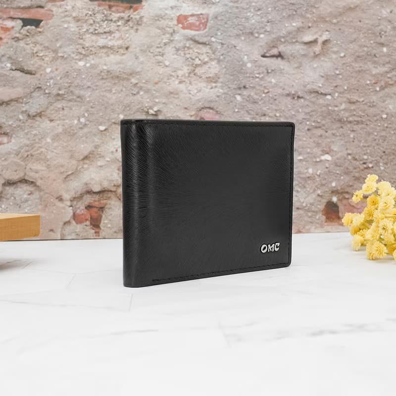 10卡1照-馬鬃紋-上下翻活頁牛皮短夾28801(黑色)