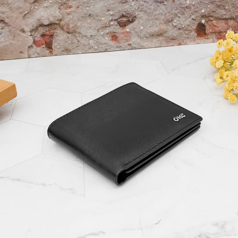 10卡1照-馬鬃紋-上下翻活頁牛皮短夾28801(黑色)