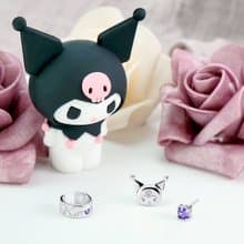 酷洛米經典系列-I.Love.Kuromi 純銀耳環