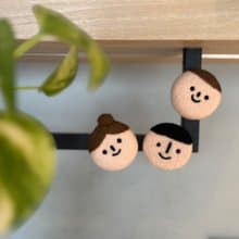 甜心村羊毛氈 家的樣貌微笑臉龐磁鐵 婚禮小物 畢業禮 謝師