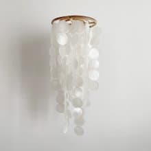 DIY-KIT | Finnish Restr.(XL)-White-Circle | Shell Wind Chime Mobile | #0-364
