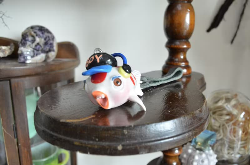 LUCK 手工製 硬膠材質 金魚少年 包包手袋掛飾