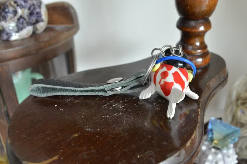 LUCK 手工製 硬膠材質 金魚少年 包包手袋掛飾