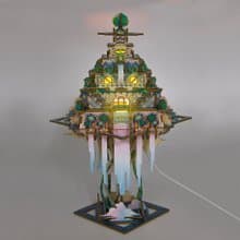 Jigzle 3D立體拼圖 世界神話系列-巴比倫空中花園 | 小夜燈