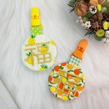水果派對大福-6款可選。圓形平安符袋 (可繡名字)