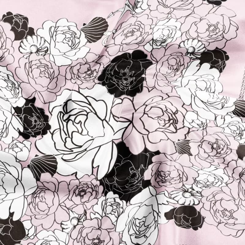 左岸花園大方巾絲巾90厘米 Jardin Des Fontaines