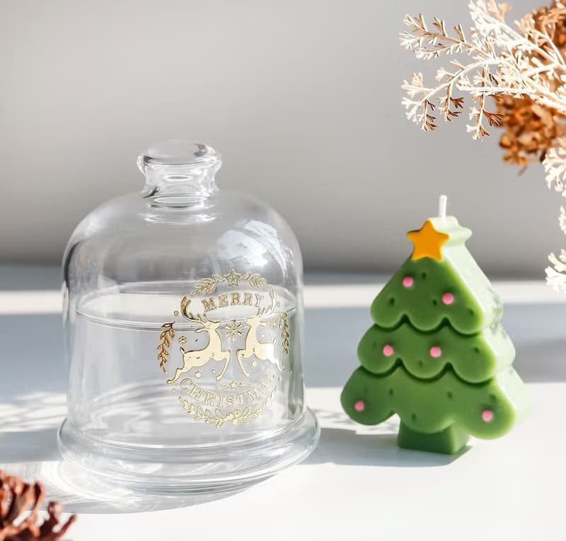 雪之樹聖誕香氛蠟燭禮盒-聖誕盅│贈氛圍燈串