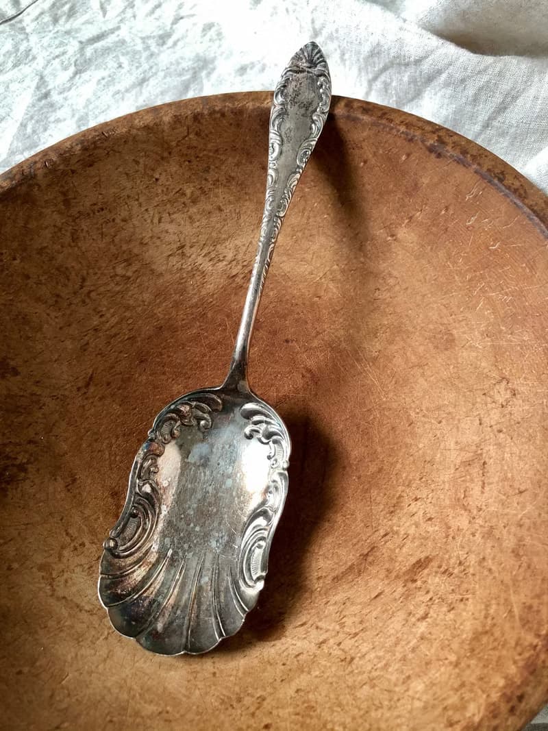 百年古董 1900年美國1881 Rogers鍍銀大湯匙