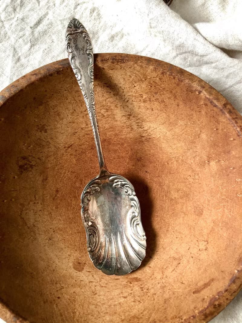 百年古董 1900年美國1881 Rogers鍍銀大湯匙