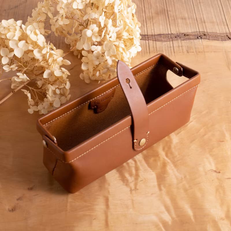 イタリアンレザーのペンケース Paka-pen #Cognac【入学祝】【就職祝】【カスタム可能なギフト】