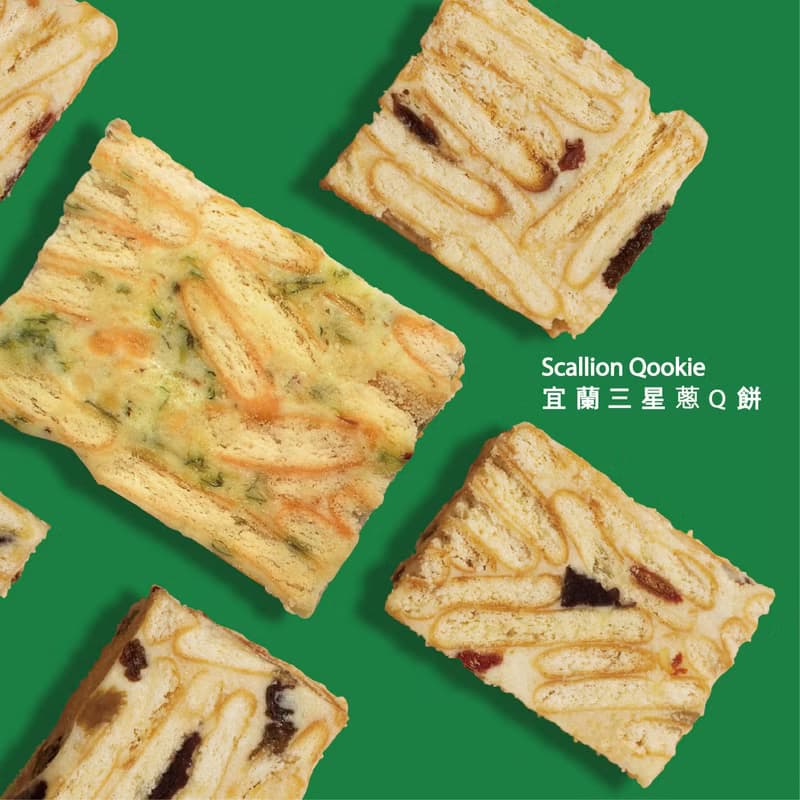 Qookie!端午禮盒【綜合系列】蔥天旺來雪Q餅乾禮盒_18入