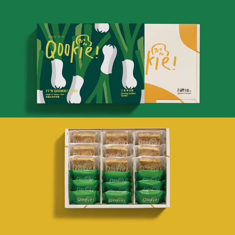 Qookie!端午禮盒【綜合系列】蔥天旺來雪Q餅乾禮盒_18入
