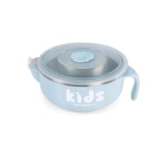 【純鈦微瑕商品】注水保溫保冷碗 400ml-藍