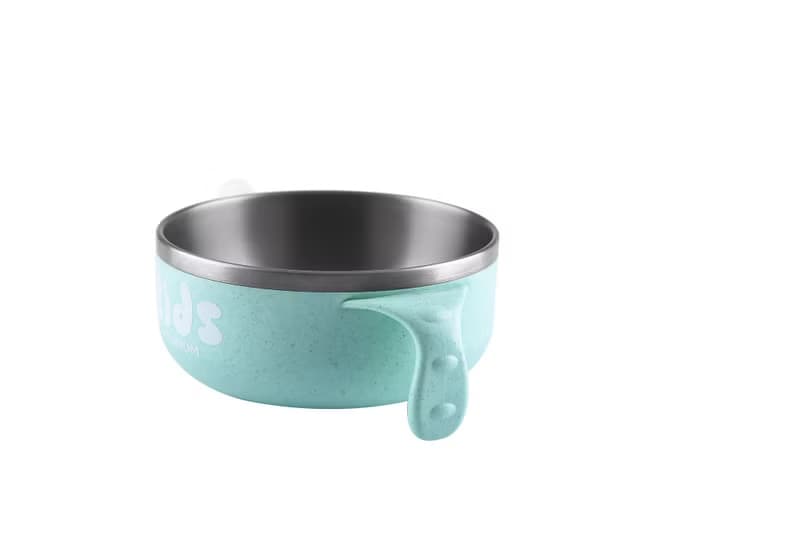 【純鈦微瑕商品】注水保溫保冷碗 400ml-藍