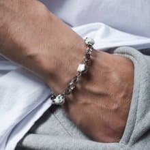 Unisex | 極晝系 - 日暈 * 天山藍 溝通 智慧 信心 不銹鋼手鍊