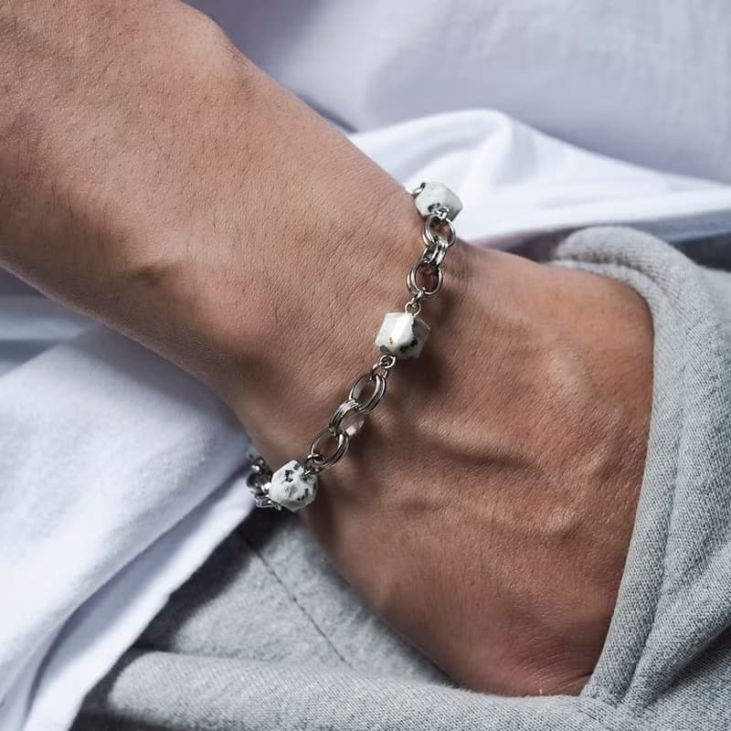 Unisex | 極晝系 - 日暈 * 天山藍 溝通 智慧 信心 不銹鋼手鍊