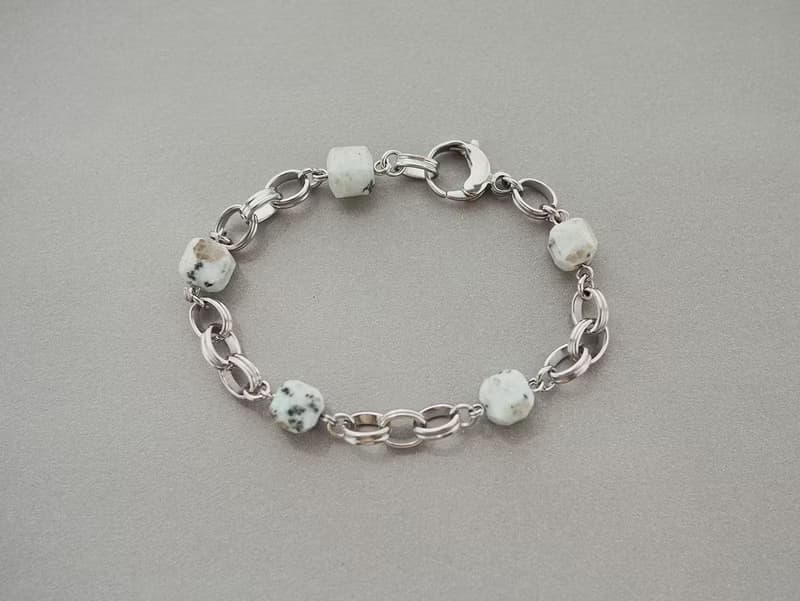 Unisex | 極晝系 - 日暈 * 天山藍 溝通 智慧 信心 不銹鋼手鍊