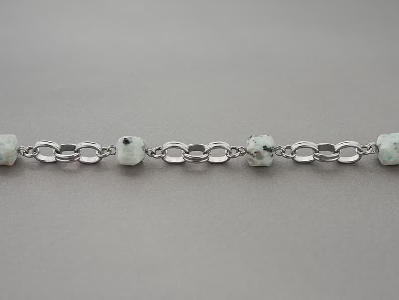 Unisex | 極晝系 - 日暈 * 天山藍 溝通 智慧 信心 不銹鋼手鍊