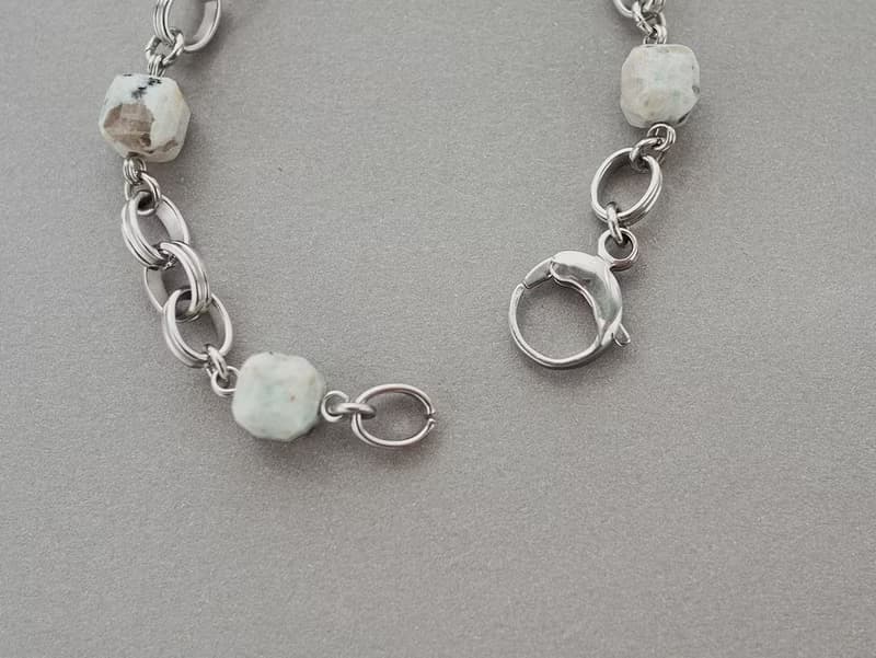 Unisex | 極晝系 - 日暈 * 天山藍 溝通 智慧 信心 不銹鋼手鍊