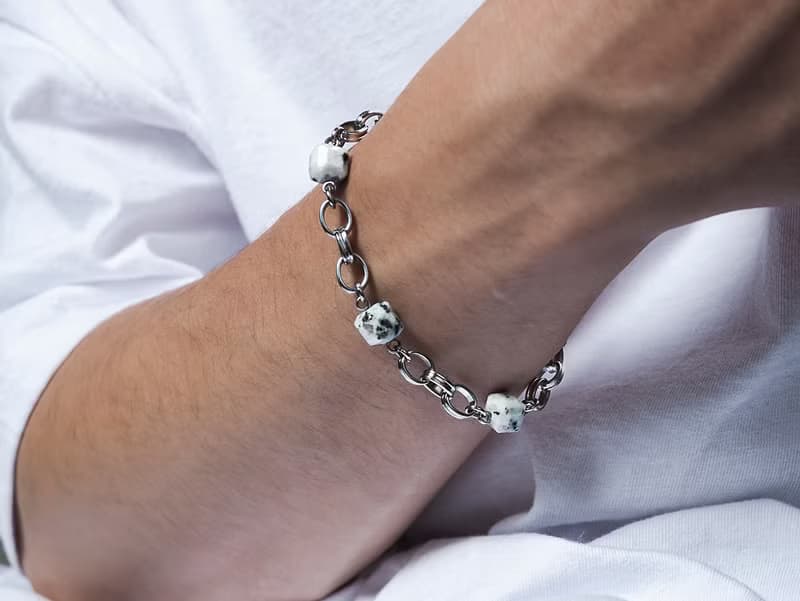 Unisex | 極晝系 - 日暈 * 天山藍 溝通 智慧 信心 不銹鋼手鍊