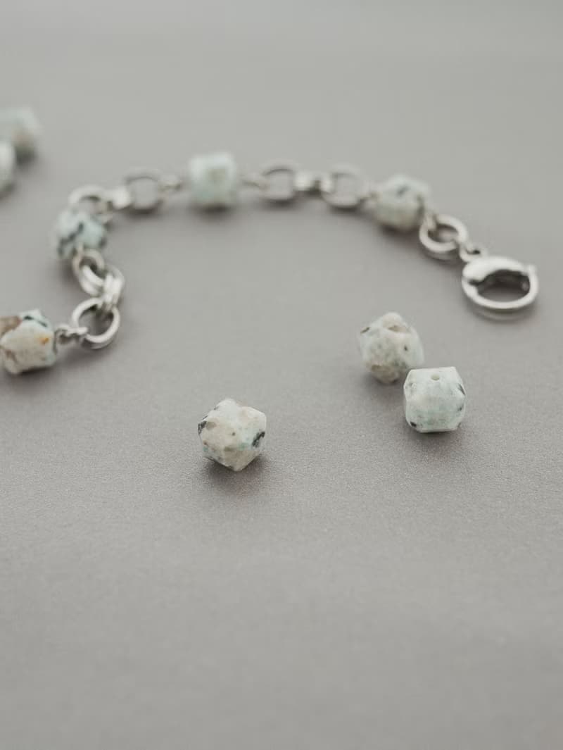 Unisex | 極晝系 - 日暈 * 天山藍 溝通 智慧 信心 不銹鋼手鍊