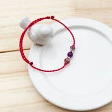 【水晶蠟繩系列】超七| 三輪骨幹水晶| 脈輪  蠟繩手鍊 |大員囡仔