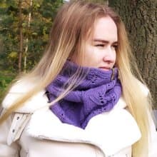 Womens knitted handmade neckwarmer