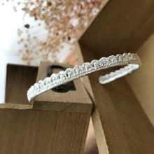 羅馬假期 純銀手鐲 手工蕾絲手鐲 手環 精緻細緻質感