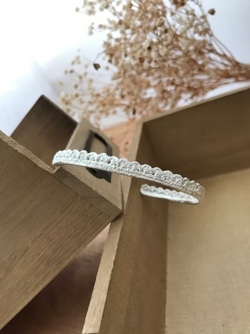 羅馬假期 純銀手鐲 手工蕾絲手鐲 手環 精緻細緻質感
