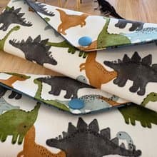 文青風環保純棉筷袋 長頸龍物語 原胚白 童心 優質 日本 潮物 收