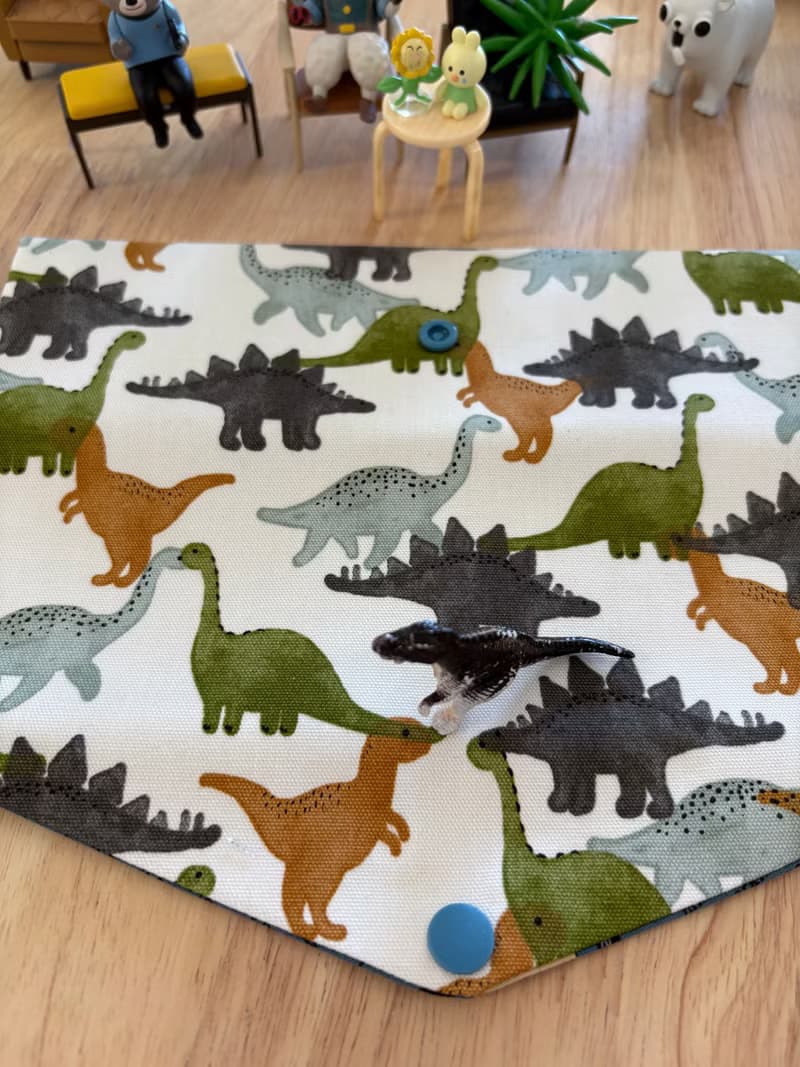 文青風環保純棉筷袋 長頸龍物語 原胚白 童心 優質 日本 潮物 收