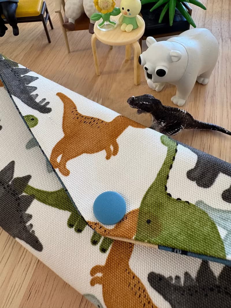 文青風環保純棉筷袋 長頸龍物語 原胚白 童心 優質 日本 潮物 收