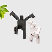 Cubebot 酷比人【黑白忍者組】木製變形積木機器人 益智設計玩具