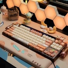 Lunar01焦糖拿鐵 無線機械鍵盤 windows | android | mac | linux