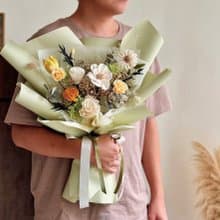 森林 乾燥花束 畢業花束 情人節花束