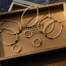 手工 復古簡約竹管串珠手鍊