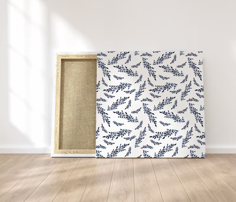 【數位】藍色花朵海報數位 JPEG 可列印牆面畫廊牆面藝術花卉印刷