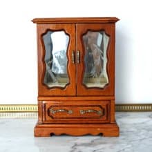 法國復古木衣櫥首飾盒