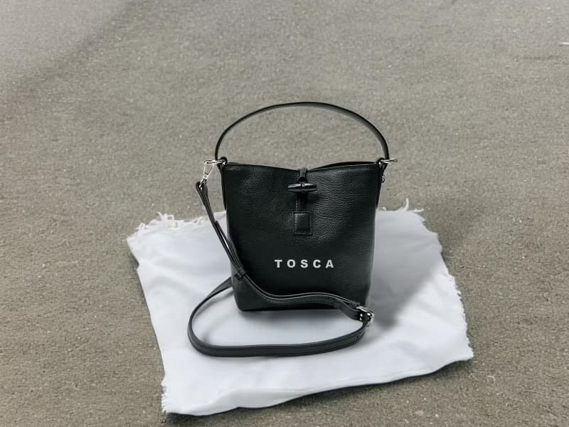 Tosca | Leather Bucket Bag - 斜孭包 手袋 手提 水桶 卡包
