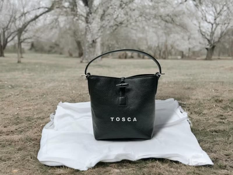 Tosca | Leather Bucket Bag - 斜孭包 手袋 手提 水桶 卡包