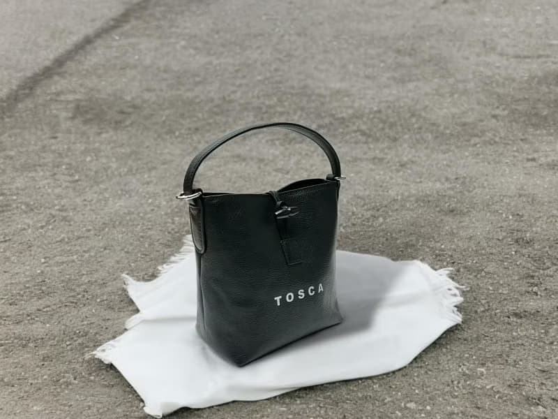 Tosca | Leather Bucket Bag - 斜孭包 手袋 手提 水桶 卡包