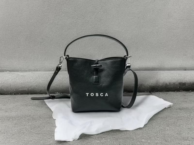 Tosca | Leather Bucket Bag - 斜孭包 手袋 手提 水桶 卡包