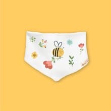 飛到花叢中的小蜜蜂  純棉 三角巾 嬰兒 寶寶 禮物 滿月 彌月