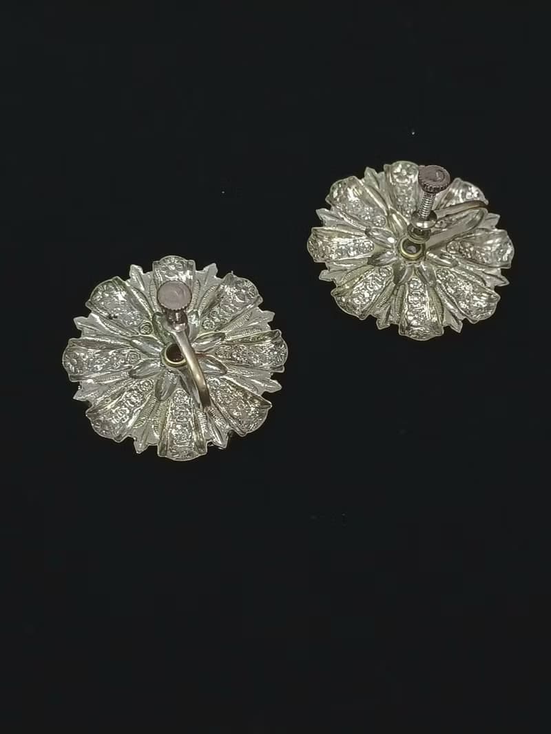 vintage jewelry  古董夾式耳環 波西米亞風