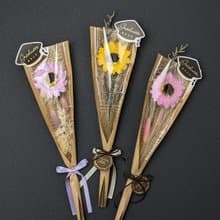 畢業花束-向日葵香皂花 附卡片 生日花束