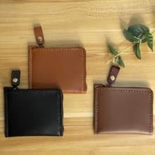 極簡主義 錢包 皮夾 零錢包 植鞣牛皮 L型YKK拉鍊