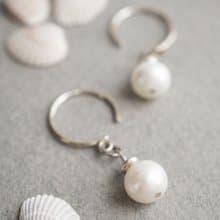 Pearl 925 Silver Earrings, June Gemstone, Mother's Day Gift, Taurus gemstone